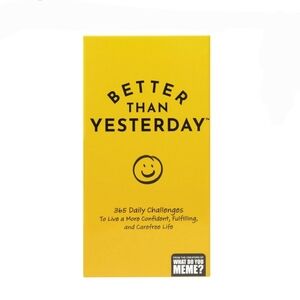 Better Than Yesterday 365 Daily Challenges Self Improvement Card Game